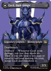 Cecil, Dark Knight // Cecil, Redeemed Paladin - Borderless - Surge Foil